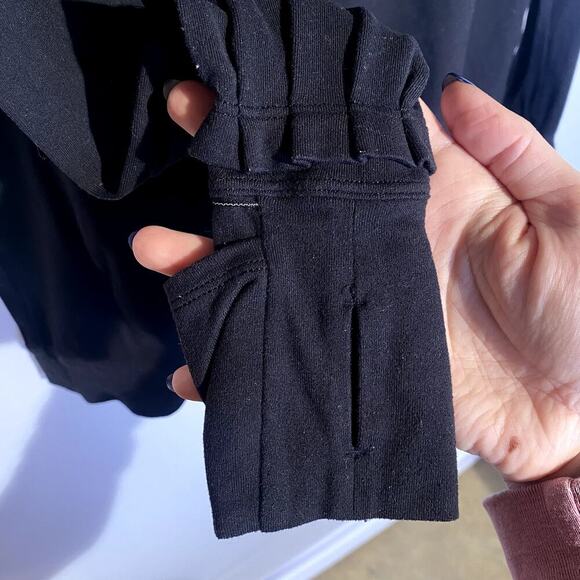 Lululemon Womens Black Extra Mile Running Active Long Sleeve Pullover Hoodie - Picture 6 of 9